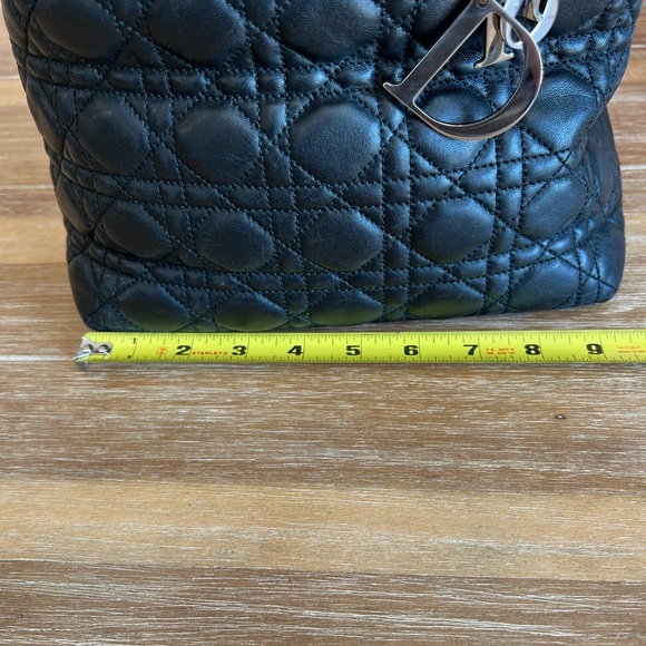 Authentic Christian Dior Cannage Lady Dior Soft Black Tote - Picture 11 of 16